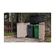 KETER - Coffre de jardin 880L Résine Beige / Marron Abri de rangement extérieur pour 2 poubelles 120L 2 portes KETER - vignette