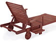 HABITAT ET JARDIN - Lot de 2 bains de soleil pliant en bois exotique "Tokyo" - Mahogany - Marron acajou - vignette