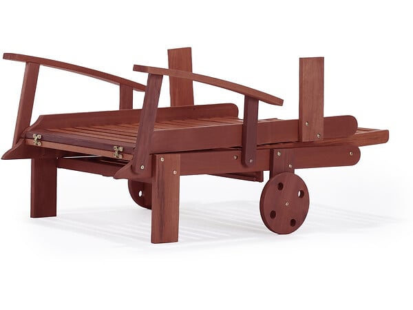 HABITAT ET JARDIN - Lot de 2 bains de soleil pliant en bois exotique "Tokyo" - Mahogany - Marron acajou - large