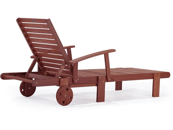 HABITAT ET JARDIN - Lot de 2 bains de soleil pliant en bois exotique "Tokyo" - Mahogany - Marron acajou - large