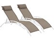 HABITAT ET JARDIN - Bain de soleil en aluminium "Beauty" - Phoenix - Taupe - Lot de 2 - vignette