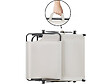 HABITAT ET JARDIN - Lot de 2 bain de soleil pliable "Lazy" - Avec pare soleil - Beige - vignette