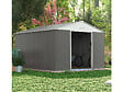 HABITAT ET JARDIN - Abri de jardin métal "Dallas" - 12.99 m² - Taupe - vignette