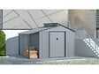 HABITAT ET JARDIN - Abri de jardin métal avec pergola "Madras" - 9.12 m² - 257 x 355 x 237 cm - Gris - vignette