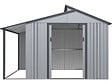 HABITAT ET JARDIN - Abri de jardin métal avec pergola "Madras" - 9.12 m² - 257 x 355 x 237 cm - Gris - vignette