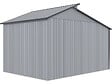 HABITAT ET JARDIN - Abri de jardin métal avec pergola "Madras" - 9.12 m² - 257 x 355 x 237 cm - Gris - vignette