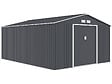 HABITAT ET JARDIN - Abri de jardin métal "Vegas"- 15 m² - Gris - vignette