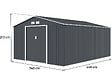 HABITAT ET JARDIN - Abri de jardin métal "Vegas"- 15 m² - Gris - vignette