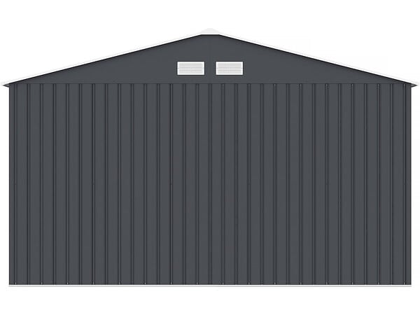 HABITAT ET JARDIN - Abri de jardin métal "Vegas"- 15 m² - Gris - large