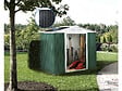 HABITAT ET JARDIN - Abri de jardin métal - "Rosas " - 2.71 m² avec panneaux solaires - Vert - vignette