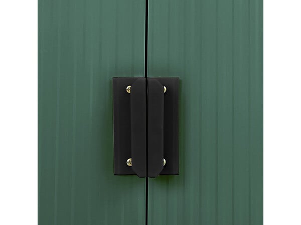 HABITAT ET JARDIN - Abri de jardin métal - "Rosas " - 2.71 m² avec panneaux solaires - Vert - large