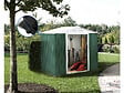 HABITAT ET JARDIN - Abri de jardin métal - "Rosas " -  2,71 m² avec gouttière - Vert - vignette