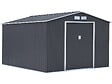 HABITAT ET JARDIN - Abri de jardin métal "Vegas" - 13 m² - Gris - vignette