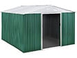 HABITAT ET JARDIN - Abri de jardin métal "Rosas" - 7,06 M² - Vert - vignette