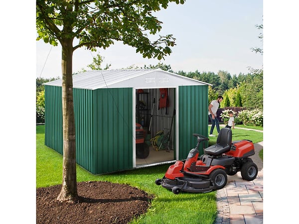 HABITAT ET JARDIN - Abri de jardin métal "Rosas" - 7,06 M² - Vert - large