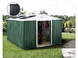 HABITAT ET JARDIN - Abri de jardin métal - "Rosas " - 10,85 m² avec panneaux solaires - Vert - vignette