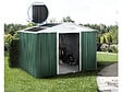 HABITAT ET JARDIN - Abri de jardin métal - "Rosas "- 7,06 m² avec panneaux solaires - Vert - vignette