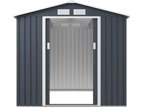 HABITAT ET JARDIN - Abri de jardin métal "Vegas" - 4,07 m² - Gris - large
