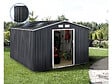 HABITAT ET JARDIN - Abri de jardin métal - "Vegas"- 15 m² avec panneaux solaires - Gris - vignette