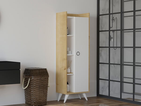 HABITAT ET JARDIN - Meuble multi-usages en bois "Ilgim" - 50 x 31 x 140 cm - Blanc - large
