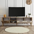 HABITAT ET JARDIN - Meuble TV en bois "Exxen" - 180 x 35 x 53 cm - Blanc - vignette