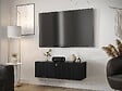 HABITAT ET JARDIN - Meuble TV Suspendu "Waldi Riflo" - 100 x 34 x 40 cm - Noir - vignette