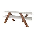HABITAT ET JARDIN - Meuble TV en bois "Basic" - 120 x 33 x 45 cm - Blanc - vignette