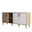 HABITAT ET JARDIN - Buffet en bois "Exxen" - 180 x 45 x 80 cm - Blanc - vignette