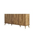 HABITAT ET JARDIN - Buffet en bois "Elegante" - 180 x 45 x 80 cm - Marron - vignette