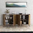 HABITAT ET JARDIN - Buffet en bois "Elegante" - 180 x 45 x 80 cm - Marron - vignette