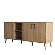 HABITAT ET JARDIN - Buffet en bois "Exxen" - 180 x 45 x 80 cm - Marron - vignette