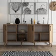 HABITAT ET JARDIN - Buffet en bois "Exxen" - 180 x 45 x 80 cm - Marron - vignette