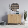 HABITAT ET JARDIN - Buffet en bois "Waga" - 100 x 35 x 82 cm - Marron - vignette