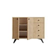 HABITAT ET JARDIN - Buffet en bois "Waga" - 100 x 35 x 82 cm - Marron - vignette