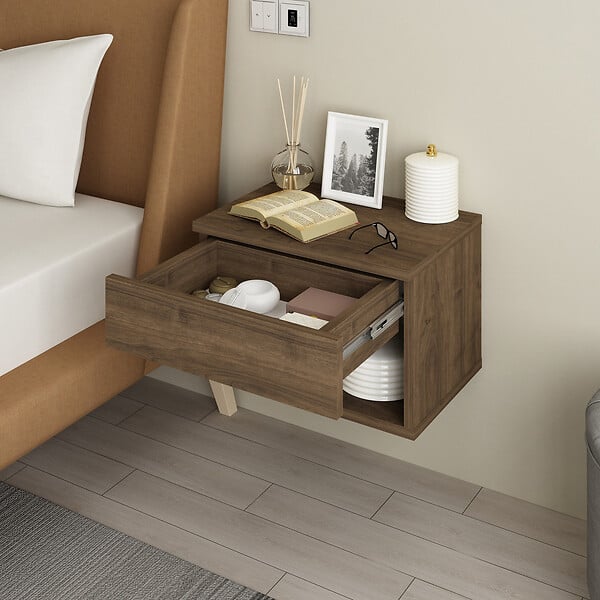 HABITAT ET JARDIN - Table de chevet en bois "Ribes" - 45 x 32 x 29 cm - Marron - large