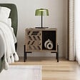 HABITAT ET JARDIN - Table de chevet en bois "Dionysos" - 45 x 40 x 47 cm - Marron - vignette