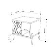 HABITAT ET JARDIN - Table de chevet en bois "Dionysos" - 45 x 40 x 47 cm - Marron - vignette