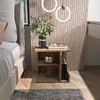 HABITAT ET JARDIN - Table de chevet en bois "Karamira" - 45 x 35 x 45 cm - Marron - vignette