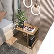 HABITAT ET JARDIN - Table de chevet en bois "Karamira" - 45 x 35 x 45 cm - Marron - vignette