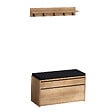 HABITAT ET JARDIN - Meuble à chaussures avec banc en bois "Boby" - 80 x 35 x 42 cm - Beige - vignette