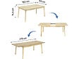 HABITAT ET JARDIN - Table repas extensible en bois 160/210 cm "Prisma" - 8 places - Beige - vignette