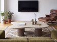HABITAT ET JARDIN - Table basse en bois design "Lya" - 120 cm - Marron - vignette