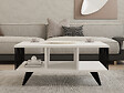 HABITAT ET JARDIN - Table basse en bois "Bert" - 90 x 60 x 40 cm - Blanc - vignette