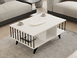 HABITAT ET JARDIN - Table basse en bois "Bert" - 90 x 60 x 40 cm - Blanc - vignette