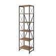 HABITAT ET JARDIN - Bibliothèque en bois "Suadiye" - 50 x 30 x 180 cm - Marron - vignette