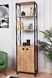 HABITAT ET JARDIN - Bibliothèque en bois "Tervel" - 49 x 30 x 180 cm - Marron - vignette
