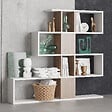 HABITAT ET JARDIN - Bibliothèque en bois "Karlin" - 120 x 20 x 109 cm - Blanc - vignette