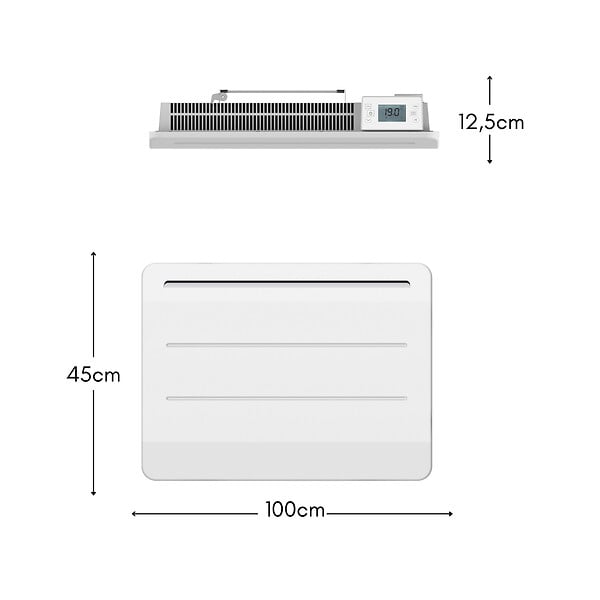 KALIA - Radiateur électrique fonte MAUNA 2000W - large