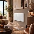 KALIA - Radiateur électrique céramique GLASS blanc 1500W - vignette