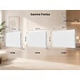 VOLTMAN - Radiateur fonte Fontea Connect Wifi 1500W - façade acier - blanc - Voltman - vignette